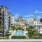 wide exterior view showing building, local community and some views of outdoor pool and courtyard