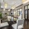 lounge rendering with ample seating and modern decor and lighting