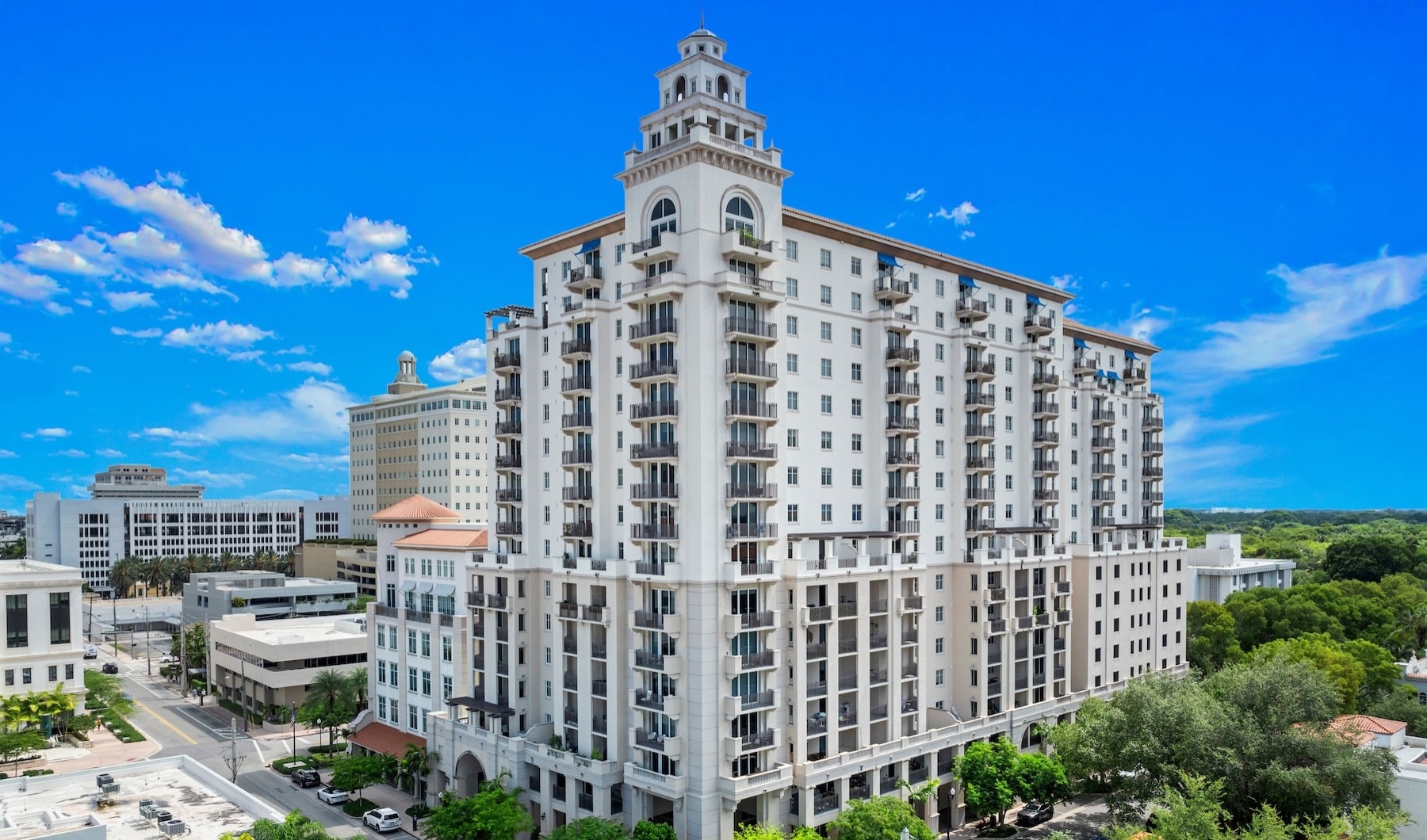 a tall building with many windows